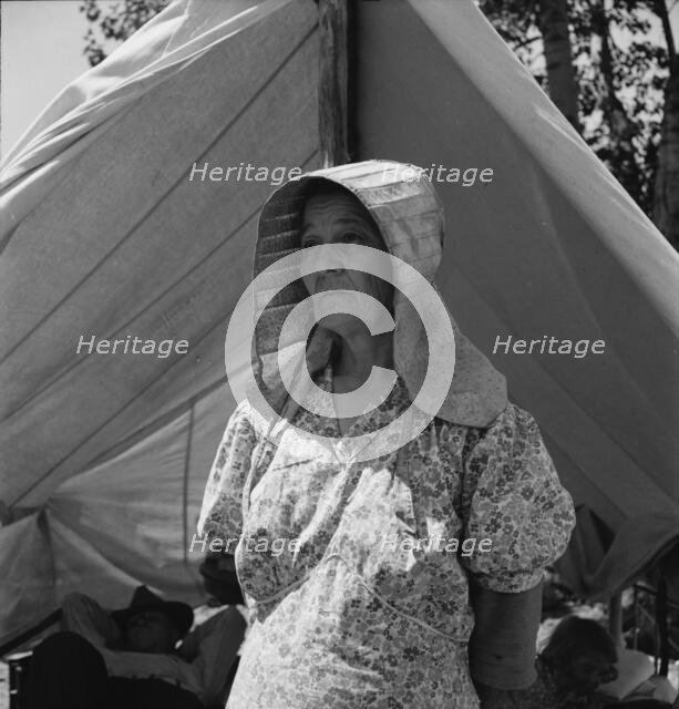 Migratory woman, originally from Texas, Yakima Valley, Washington, 1939. Creator: Dorothea Lange.