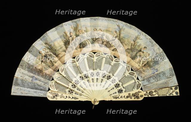 Fan, third quarter 19th century. Creator: Unknown.