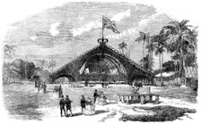 Inauguration of the Ceylon Railway: East End of the Banquet Bungalow, 1858. Creator: Unknown.