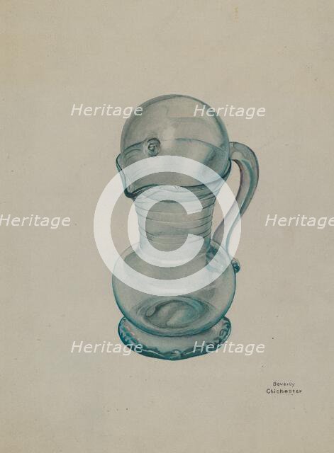 Creamer with Cover, c. 1939. Creator: Beverly Chichester.