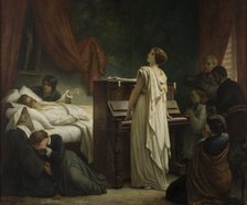 Death of Chopin, 1885. Creator: Felix Joseph Barrias.