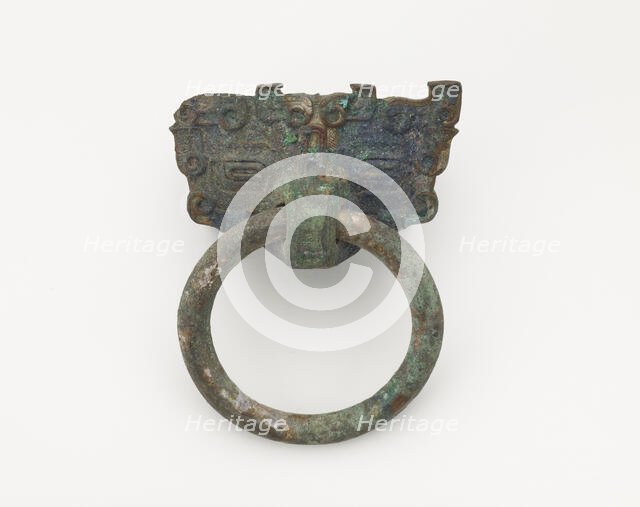 Mask and ring, Eastern Zhou to Han dynasty, 770 BCE-221 CE. Creator: Unknown.