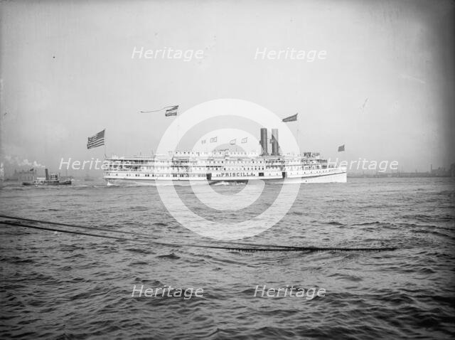 Steamer Priscilla, Fall River Line, c1901. Creator: Unknown.