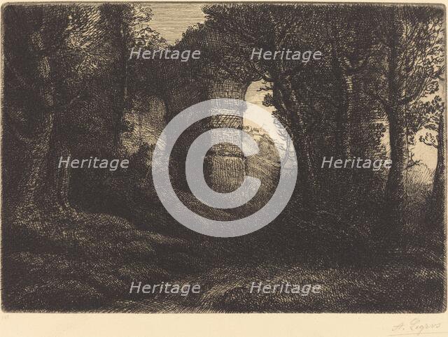 Ruins of an Ancient Aqueduct (Ruine d'un ancien aqueduc). Creator: Alphonse Legros.