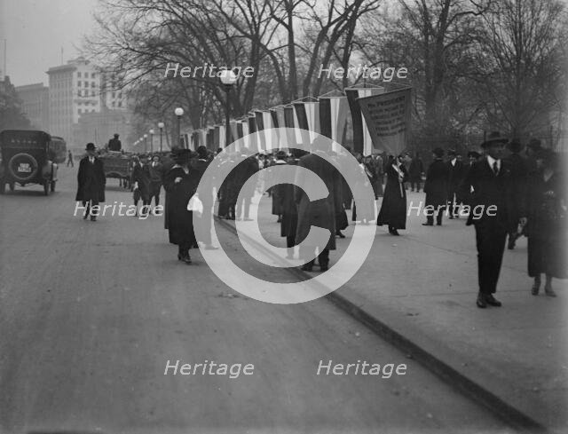 Woman Suffrage - Pickets, 1917. Creator: Harris & Ewing.