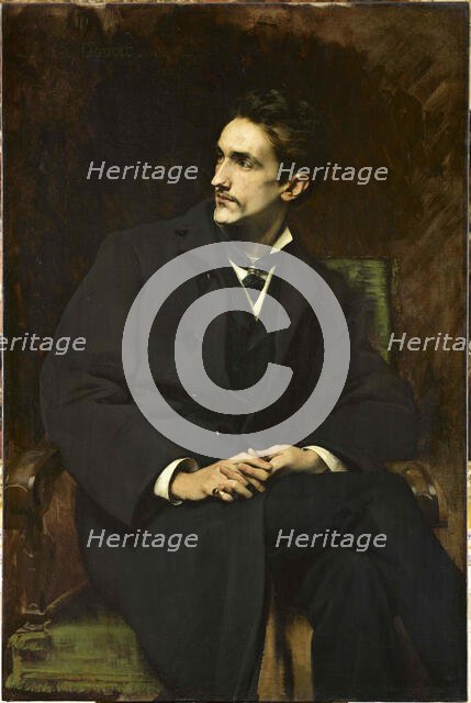 Portrait of Count Robert de Montesquiou, 1879. Creator: Doucet, Henri-Lucien (1856-1895).