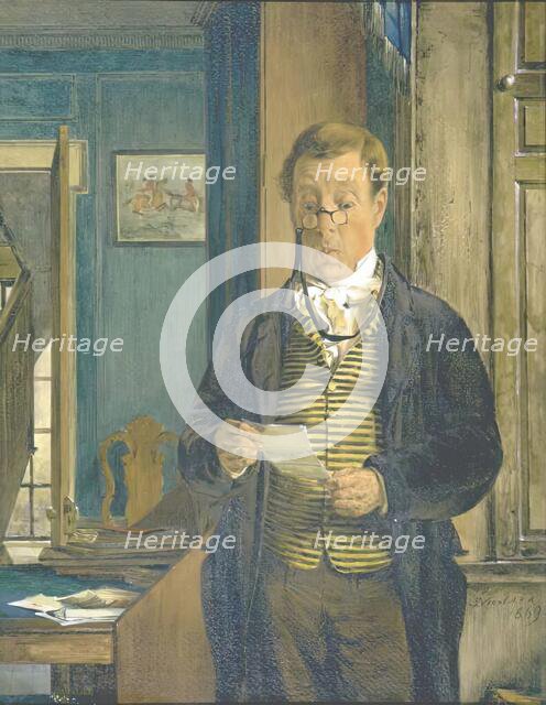 The Tenant's Reply, 1869. Creator: Erskine Nicol.