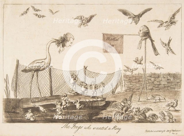 The Frogs Who Wanted a King, July 14, 1789. Creator: Unknown.