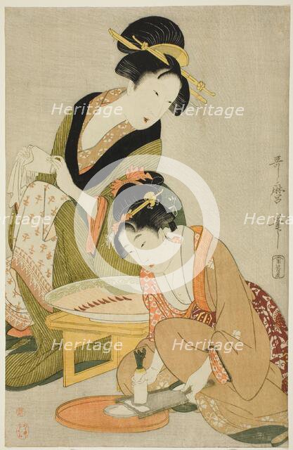 Preparing a Meal, Japan, c. 1798/99. Creator: Kitagawa Utamaro.