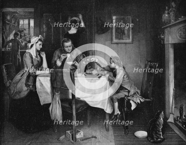 'Watt Discovering Condensation of Steam', c1884, (1917). Artist: Marcus Stone.