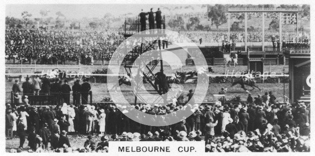 Melbourne Cup, Australia, 1928. Artist: Unknown