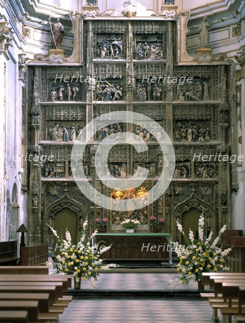 Monastery of El Paular, founded by John I, 1390, altarpiece of the church.