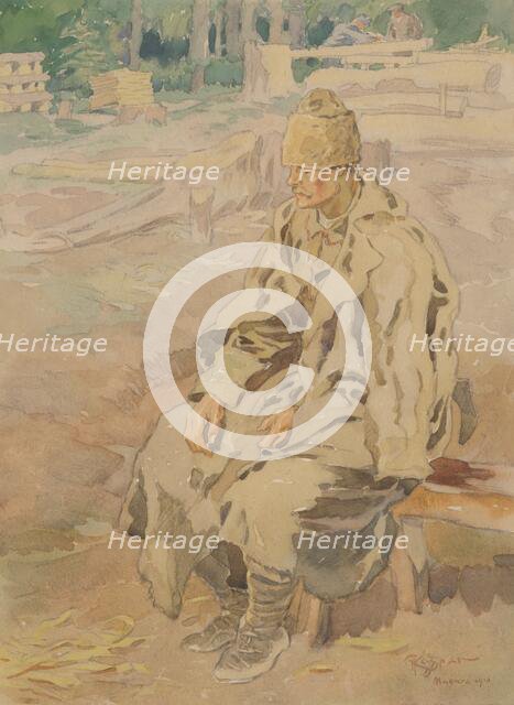 The woodcutter from Magura, 1916. Creator: Adolf Kaspar.