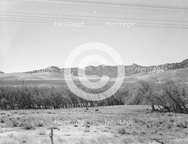 U.S. 99, on ridge over Tehachapi Mountains, 1939. Creator: Dorothea Lange.