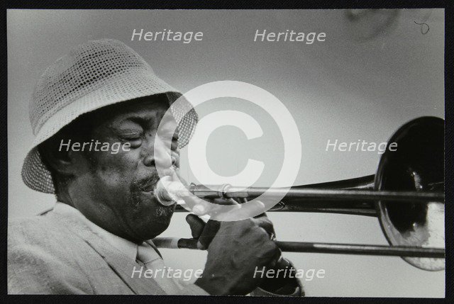 Al Grey performing at the Capital Radio Jazz Festival, Alexandra Palace, London, July 1982. Artist: Denis Williams