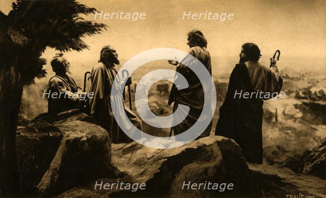 The journey to Jerusalem, 1922.  Creator: Henry Traut.