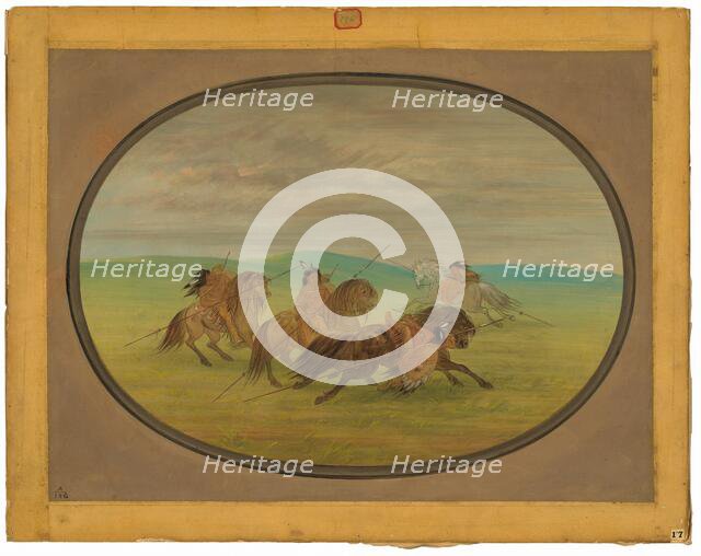 Camanchee Horsemanship, 1861/1869. Creator: George Catlin.