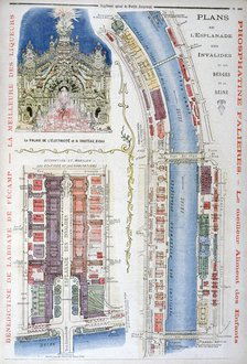 Plan for the Esplanade des Invalides, Universal Exhibition of 1900, Paris, 1900. Artist: Unknown