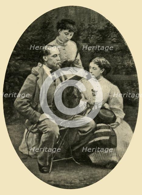 'Charles Dickens Reading To His Daughters, 1865', (1910).  Creators: Mason & Co, Robert Hindry Mason.