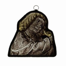 Glass Panel of Head of Angel, German or Swiss, late 15th century. Creator: Unknown.