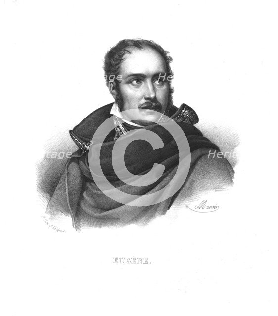 Eugene de Beauharnais, (c1820s). Artist: Maurin.