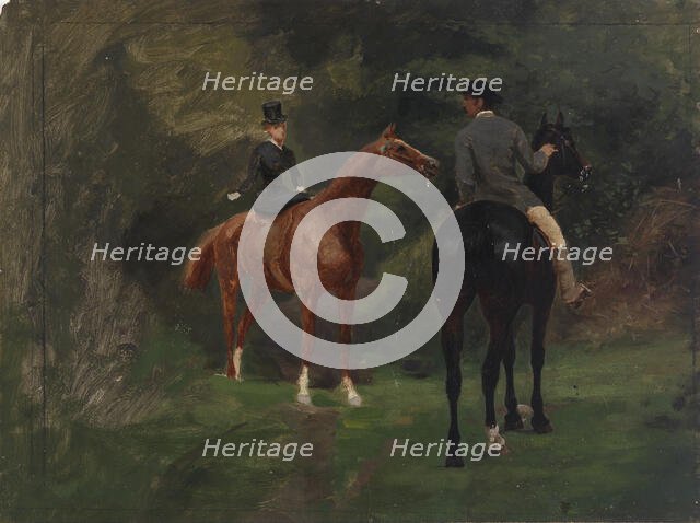 Figures on Horseback, n.d. Creator: Eliphalet Frazer Andrews.