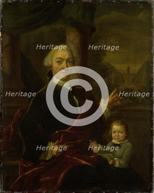Family Portrait of Jan van de Poll, Banker and Burgomaster of Amsterdam with his young Son Harman, 1 Creator: Jan Maurits Quinkhard.