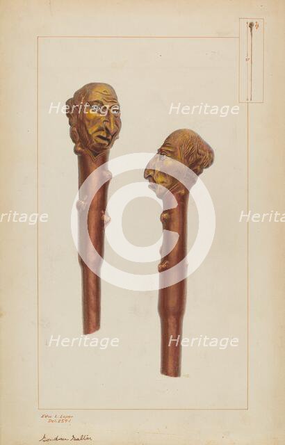 Walking Stick, c. 1937. Creator: Edward L Loper.