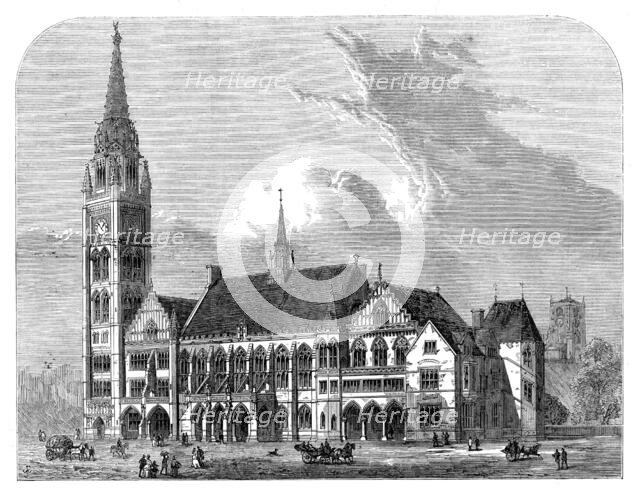 The new townhall, Rochdale, 1871. Creator: Unknown.