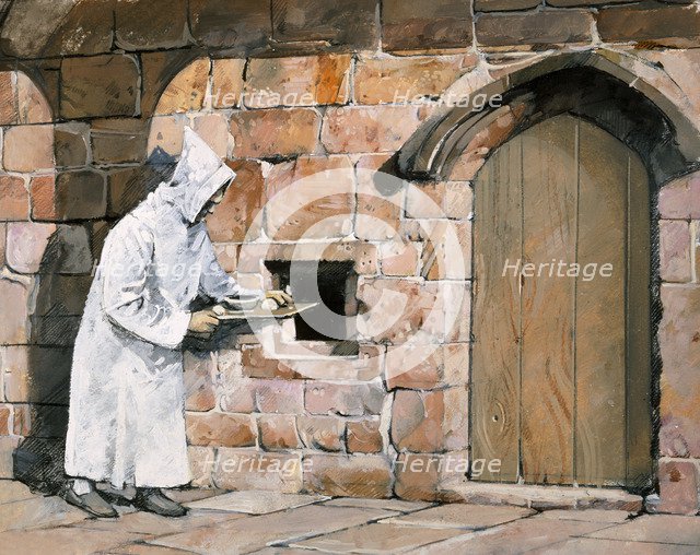 Monk, Mount Grace Priory, c14th century, (c1990-2010). Creator: Ivan Lapper.