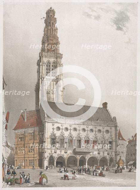 Picturesque Architecture in Paris, Ghent, Antwerp, Rouen, 1839. Creator: Thomas Shotter Boys (British, 1803-1874).