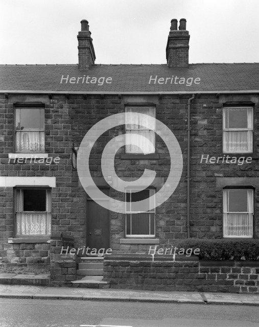 National Provincial Bank in a terraced house, Bolton upon Dearne, South Yorkshire, 1963.  Artist: Michael Walters