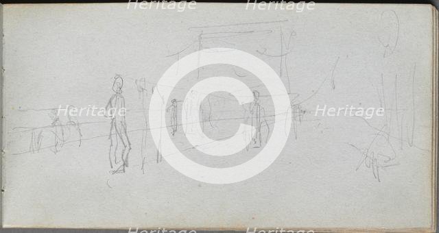 Sketchbook, page 40: Perspective Study. Creator: Ernest Meissonier (French, 1815-1891).