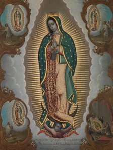 The Virgin of Guadalupe with the Four Apparitions, 1773. Creator: Nicolás Enríquez.