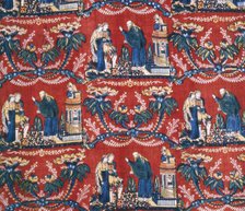 Le Mariage (Furnishing Fabric), Bolbec, c. 1810. Creator: Unknown.