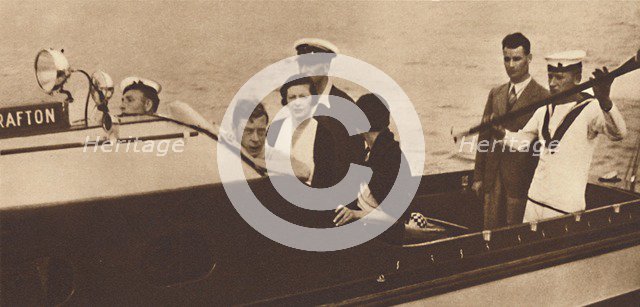 'King Edward Returning to His Yacht from the Island of Rab', 1937. Artist: Unknown.