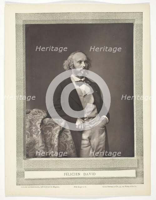 Félicien David [French composer], 1875/76.  Creator: Bertall et Cie.