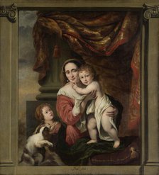 Caritas: Joanna de Geer (1629-1691) with her Children Cecilia Trip (1660-1728)..., 1662-1669. Creator: Ferdinand Bol.