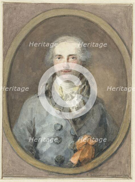 Portrait of a gentleman in an oval framework, 1788. Creator: Aert Schouman.