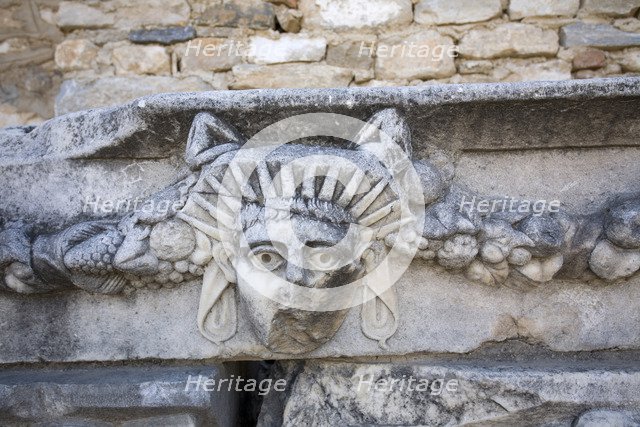 The Portico of Tiberius, Aphrodisias, Turkey. Artist: Samuel Magal