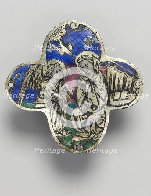 Quatrilobed Plaque: The Annunciation, c. 1350-1400. Creator: Unknown.