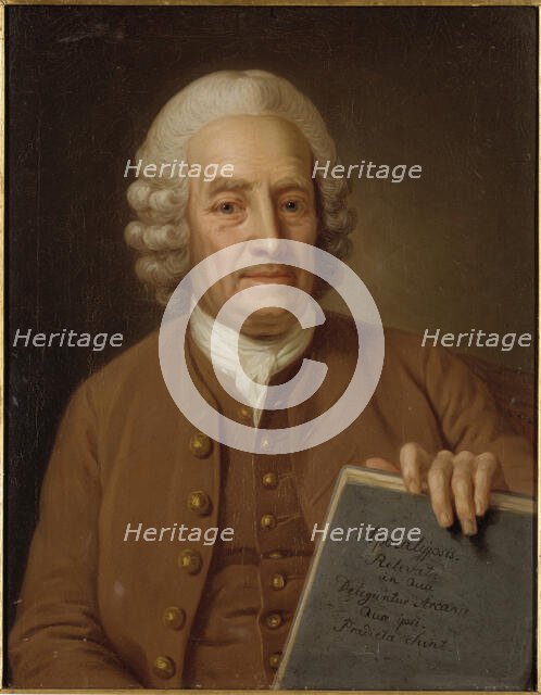 Emanuel Swedenborg, 1688-1772, civil servant, mid-late 18th century. Creator: Per Krafft the Elder.