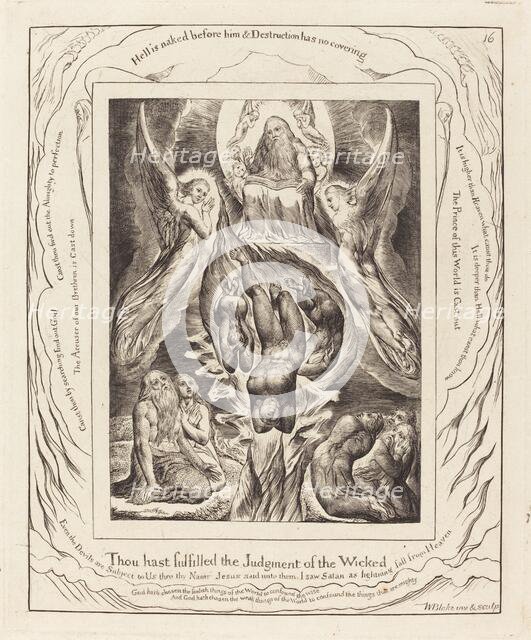 The Fall of Satan, 1825. Creator: William Blake.