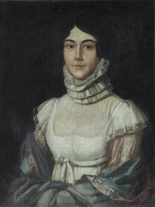 Portrait of Maria Mikhaylovna Lermontova (1795-1817), 1810s. Artist: Anonymous  