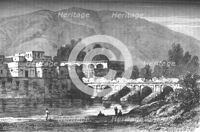 'The Bridge, Cabul', c1880. Artist: Unknown.