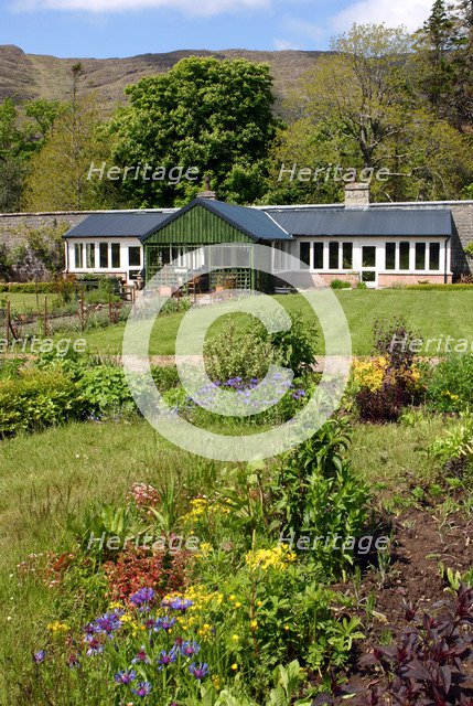 Victorian walled garden, The Potting Shed cafe and restaurant, Applecross, Scotland.
