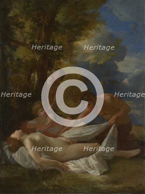 Nymph with Satyrs, ca 1627. Artist: Poussin, Nicolas (1594-1665)