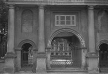 Three arched gateways, [College of Charleston, Porter's Lodge, 66 George Street]..., c1920-c1926. Creator: Arnold Genthe.