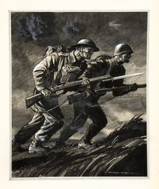 Unity of Strength - WWII poster, between 1939 and 1946. Creators: Rowland Hilder, Central Office of Information.