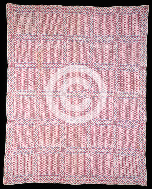 Bedcover, Ohio, c.  1870. Creator: Unknown.